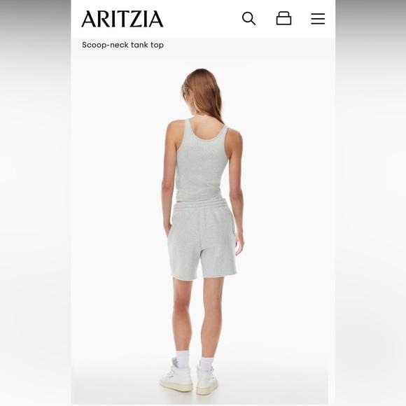 TNA - Scoop Neck Tank Top, Glacier Blue - US XS - Picture 2 of 13